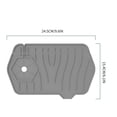 thumbnail image 3 of Xihbxyly Almohadilla para Grifo, Tapete Protector para Fregadero, Fácil Instalación, Diseño de Drenaje, Reutilizable, para Cocina y Baño, Protege La Encimera, Multifuncional, Paquete de 1 Pieza, Fáci, 3 of 5