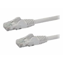 StarTech 1ft CAT6 Ethernet Cable - White CAT 6 Gigabit Ethernet Wire -250Mhz 100W PoE RJ45 UTP Network Patch Cord Snagless with Strain Relief (N6PATCH1WH)
