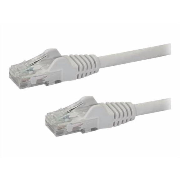 StarTech 2ft CAT6 Ethernet Cable - White CAT 6 Gigabit Ethernet Wire -250Mhz 100W PoE RJ45 UTP Network Patch Cord Snagless with Strain Relief (N6PATCH2WH)