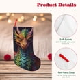 thumbnail image 4 of Lsque Whimsical Dragon Color Cool Pattern 18 Inch Christmas Stockings, Festive Holiday Stocking for Christmas Decorations Holiday Decor, 4 of 8