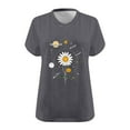 thumbnail image 4 of GERsome Womens Short Sleeve T-shirts Loose Fit Plus Size V Neck Summer Casual Graphic Tees, Sizes S-5XL, 4 of 4