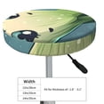thumbnail image 4 of Haiem Adorable Kawaii Fennel Character Print Cushion Round Bar Chair Seat Cover Bar Chair Cushion Covers Elastic Washable Bar Chair Cover,Protects from Scratches and Stains-12 inch, 4 of 7