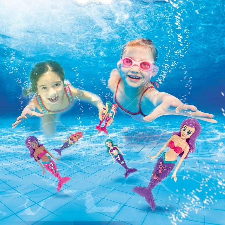 Banzai Magical Mermaids Dive Game 6-Pack of Colorful Underwater