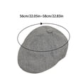 thumbnail image 3 of MEICHEN Men's Summer Casual Newsboy Hat Solid Color Comfortable Artist Cap Fall Fashion Beret Hat, 3 of 4