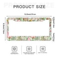 thumbnail image 6 of Abstract Hummingbird with Floral 2 License Plate Frames for Women Men Car Plate Holder Cover Metal Tag Aluminum Car Accessories Front Rear Plate Decor, 6 of 6