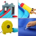 thumbnail image 6 of Veeboto Inflatable Bounce House for Toddlers with Blower, Inflatable Water Slide with Bouncing Slides, Climbing Wall, Bouncing Area, Basketball Hoop, Water Gun, Inflatable Castle with Football Area, 6 of 10