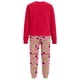 thumbnail image 5 of Moonsky| Red Flannel Christmas Pajamas For Family Parent-child Warm Christmas Set Giant Monster Printed Home Wear Pajamas Two-piece Mom Set Stripes Pants Matching Christmas Pjs For Winter#Men M, 5 of 5