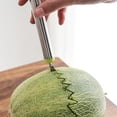 thumbnail image 4 of Toystoory Gadgets de cuchara de fruta 2 en 1 de acero inoxidable de doble cabeza DIY helado patata ensalada de verduras cuchara de excavación Cocina y Comedor Verde, 4 of 6