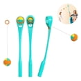 thumbnail image 3 of Ball Throwing Toy Plastic Long Handle Pet Playing Ball Throwing Toy for Dog Entertainment with Elastic Rope and Teether Ball for Outdoor, 3 of 6