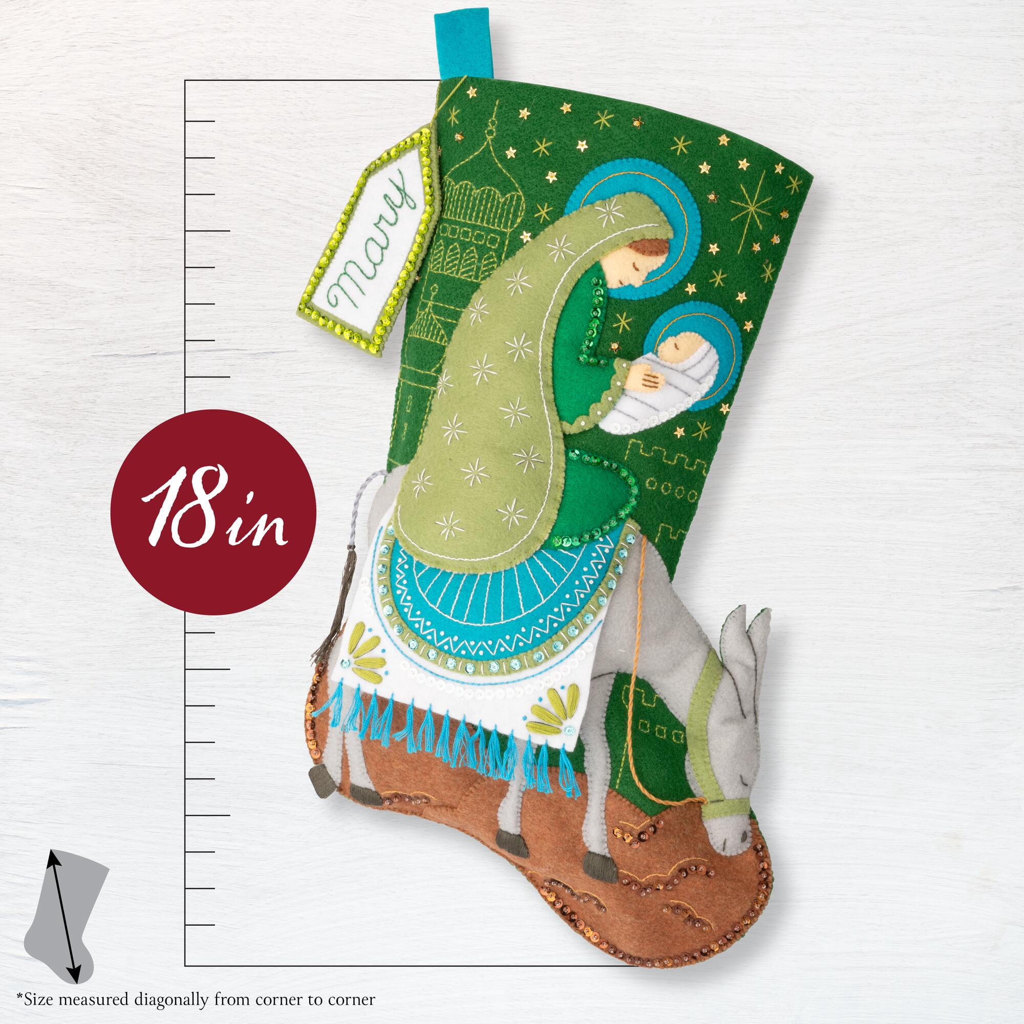 Bucilla Holy Journey 18 in Multicolor Felt Stocking Kit