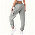 thumbnail image 4 of vigerkar Women's Cargo Pants Waterproof Joggers Hiking Pants for Womens Clothes (Light Gray, L), 4 of 6