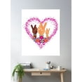 thumbnail image 2 of Hippie Loveheart Poster Wall Art, Modern Wall Decor, 12x18 UNFRAMED, 2 of 3