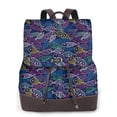 thumbnail image 1 of Fotbe Cute Line Fish Mochila Bolso con Estampado para Mujer, Mochila Antirrobo de Nylon Impermeable, Bolsa Ligera de Hombro, 1 of 4