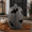 Charcoal Tall Pumpkin, variant on Bat Cutout Pumpkin Halloween Decor, Lighted or Non-Lighted Pumpkin Ornament with 4 Style Options for Tabletop, Mantel, Entryway and Covered Porch Display