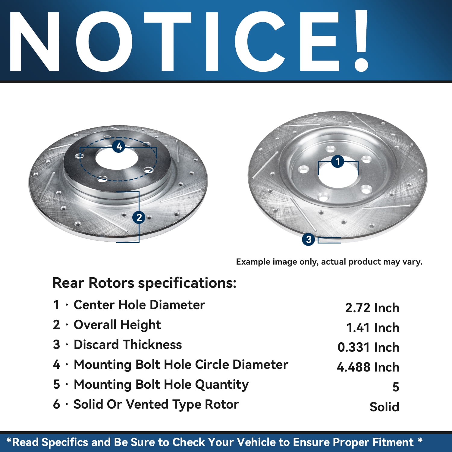 Detroit Axle - 8pc Brake Kit for 2014-2020 Mitsubishi Outlander 2016-2024 Outlander Sport, Drilled and Slotted Disc Brake Rotors Ceramic Brakes Pads : 11.57" inch Front and 11.89" inch Rear Rotor