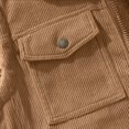 thumbnail image 6 of yuCgh Men's Reversible Fleece Vest, Double Sided Lambskin Collar Waistcoat, Color Contrast Zip Up Jacket for Warm Layering & Casual Style,Light Brown,2XL, 6 of 8