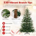 thumbnail image 3 of GOPLUS 6FT Pre-Lit Artificial Christmas Tree with 250 Warm White & Multicolored LED Lights, 3 of 8