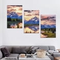 thumbnail image 4 of Nawypu  Grand Teton Wall Art Decor National Park Poster Landscape Canvas Painting Artwork Framed Home Decor Large Poster Painting for Bedroom Living Room 12''x16''X3 Panels, 4 of 4