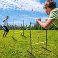 thumbnail image 3 of GSE Games & Sports Expert Quality Metal Ladder Ball Toss Game Set with Ladder Ball Bolas & Carrying Case for BBQ, Tailgating, Camping, Beach, Backyard Gatherings, 3 of 6