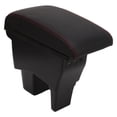 thumbnail image 3 of Car Armrest Box Black Central Console Arm Rest Storage Box Red Stitch with USB Interface Replacement for Suzuki VITARA, 3 of 8