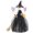 Purple, variant on Halloween Witch Tree Topper Decoration 11.8 Inch Black Witch Ornament with Spider Web Skirt, Witch Hat and Broom for Desktop Treetop Fireplace Halloween Decor (A)