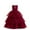 Red-06, variant on Ugoldhm Girls' Mesh Ball Gown - Tiered Sleeveless Dresses Solid Dressy for Birthday Party & Fashion Show, 7-14 Years