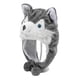thumbnail image 5 of Bonito gorro de invierno de animales de peluche, disfraz de Halloween, gorro cálido, gorro de Husky para accesorios, Unisex, ropa de Cosplay Baoblaze Gorro de felpa novedoso, 5 of 8
