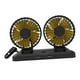 thumbnail image 3 of Ventilador de escritorio de viento fuerte de rotación de ventilador de circulación de aire de refrigeración de coche automotriz 360 degree Cabezal doble 24V Zulema Mini ventilador de coche, 3 of 8
