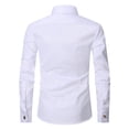 thumbnail image 7 of TANSILING Men's Slim Fit Dress Shirt French Cuff Long Sleeve Button Down Business Formal, 7 of 7
