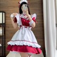thumbnail image 2 of Women's Cute Princess Dresses for Girls Kawaii Dress Anime Maid Attire Cosplay Dress with Apron and Other Accessories, 2 of 7
