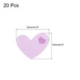 thumbnail image 2 of 20pcs Handmade PU Leather Heart Love Label Sewing Embossed Tag Embellishment for Clothes Jeans Bags Purple, 2 of 6