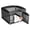 Black, variant on edx Dog Playpen, 4-Panel 24" Foldable Pet Pen with Door, Indoor/Outdoor Puppy Pen, Customizable, White