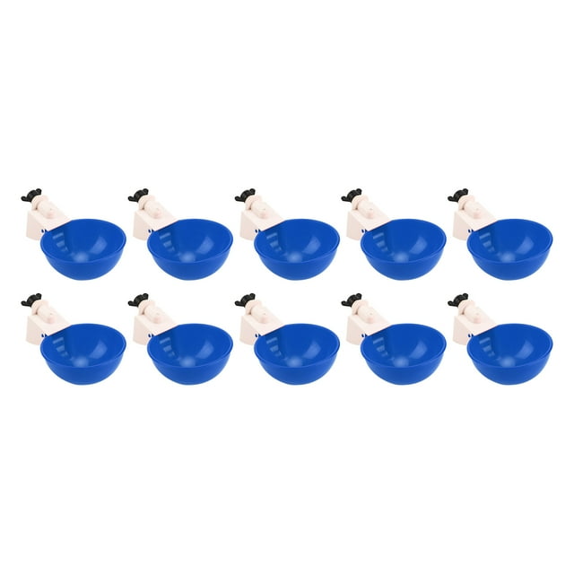 Chicken Water Feeder, Safe Large Capacity Chicken Water Cups For Ducks For Chickens Big Blue Bowl