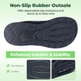 thumbnail image 6 of Wide Toe Box Shoes for Women Arch Support Walking Shoes Plantar Fasciitis Orthotic Tennis Sneakers Black US 9, 6 of 7