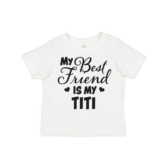 Inktastic My Best Friend is My Titi with Hearts Boys or Girls Toddler T-Shirt