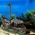 thumbnail image 4 of Beautiful Aquarium Shipwreck, 1PCS High Simulation Aquarium Resin Shipwreck, For Fish, 4 of 8