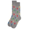 thumbnail image 6 of MeMoi Men's Yummy Gummy Bears Bamboo Blend Novelty Crew Sock - Mens - Male, 10-13, Black, 6 of 6