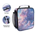 thumbnail image 2 of Square Lunch Bag 10.5*3.5*9.5 Inches Cooler Bag Lunch Bag Insulation Portable Durable Fashion Pink Sky, 2 of 6