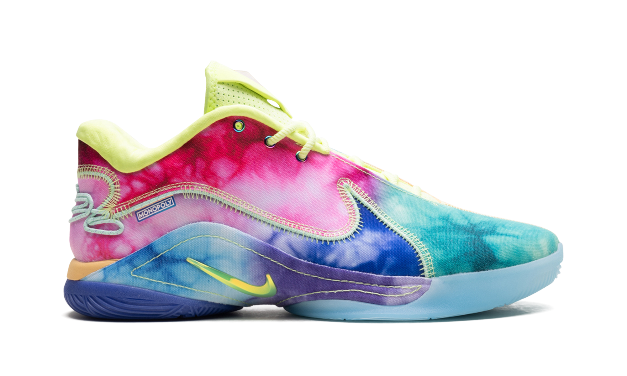 NIKE MENS LeBron 22 "What the Monopoly Tie-Dye (Translucent Outsole)" HV8080 300 from Stadium Goods
