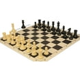 thumbnail image 5 of Conqueror Easy-Carry Plastic Chess Set Black & Camel Pieces with Vinyl Rollup Board - Black, 5 of 8