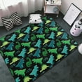 thumbnail image 3 of Area Rugs For Living Room Decor - Green Dinosaur Anti Slip Throw Washable Rugs 3x5 For Bedroom, Soft Indoor Carpet For Bedroom Living Room 60x39In, 3 of 5
