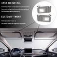 thumbnail image 4 of Sun Visor Driver And Passenger Side With Makeup Mirror For Toyota Camry‌ 2007-2011 With Light, Replacement Number 74320-06800-B0, 74310-06770-B0-light Grey, 4 of 6