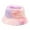 Pink, variant on Fesfesfes Women's Rainbow Color Lovely Plush Fisherman Hat Multicolor Winter Warm Hat