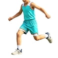 thumbnail image 6 of Mens' 2 Piece Outfits Short Sleeve Color BlockT Shirt And Shorts Unisex Youth And Adult Summer Outfit Set for Mens, 6 of 6