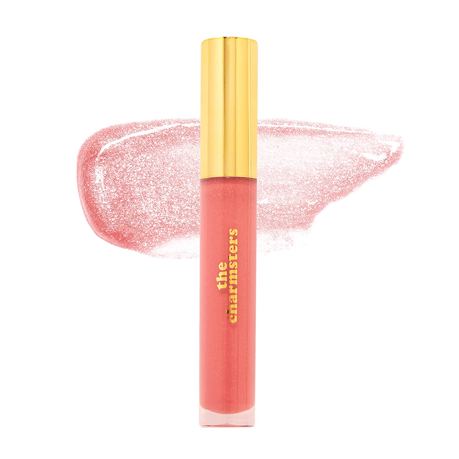 Winky Lux Charmsters Glossy Bossy, Lip Gloss with Vitamin E, Pink Lip