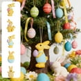thumbnail image 1 of Colgante de resina hecho a mano: exquisito diseño de conejo de Pascua, con detalles exquisitos, que agrega encanto a su decoración de primavera., 1 of 7