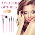 thumbnail image 4 of 5Pcs Makeup Brushes Set Face Eye Shadow Power Foundation Blush Coesmetic Tools Beauty For Lady Women, 4 of 7