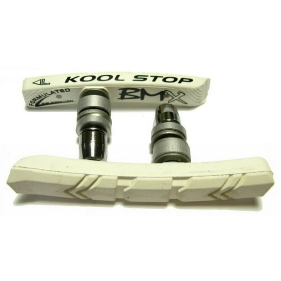 Kool-Stop Ks-Bmxw Bmx Nut Type Brake Shoes White