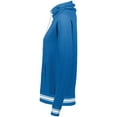 thumbnail image 3 of Holloway S Ladies All-American Funnel Neck Pullover Royal Heather/White 229763, 3 of 5