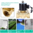 thumbnail image 1 of 1 Inch Brass Electric Solenoid Valve, 12V DC 2 Way 2 Position Normally Closed Magnetic Water Air Valve with Diaphragm Seal Structure for Air Water Oil, 1 of 7